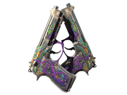 Dual Berettas | Flora Carnivora (Battle-Scarred) CS2 skin