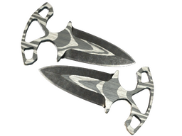★ Shadow Daggers | Black Laminate (Well-Worn) CS2 skin